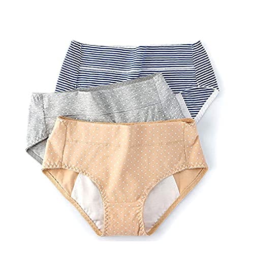 GuXianW Periodenhöschen für Damen - 3er-Pack Inkontinenzhosen Cover