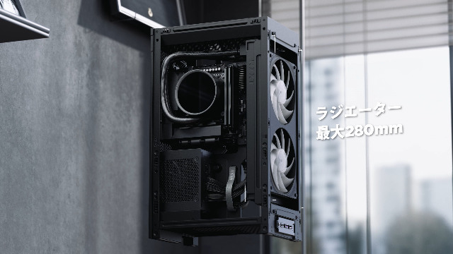Amazon | NZXT H2 Flow Black Mini-ITX PCケース CI-H21FB-01 CS9514