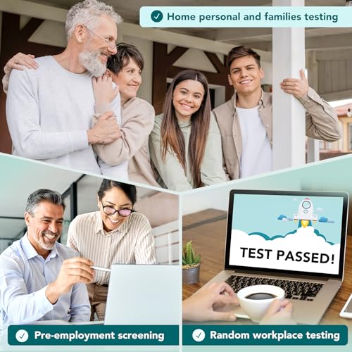 easyhome 5 panel urine drug test kit 5 pack - thcmarijuana cocaine opiopiates amp bzo all drugs testing strips in one kit - at home use screening test with results in 5 mins edoap-754