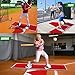TOBWOLF Youth Baseball Batting Mat with Toes Facing Place, 47