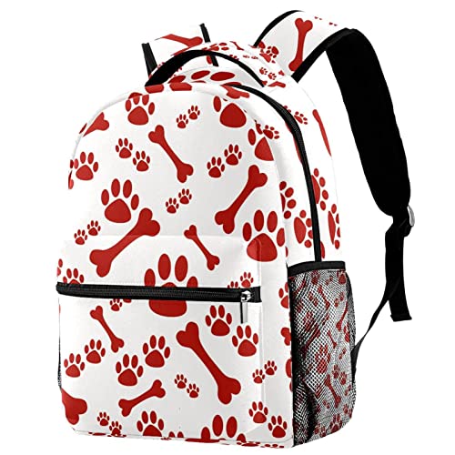 Sac à dos empreinte de patte de chien contre le mal de dos au collège