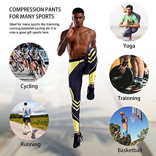 Oebld Compression Pants Men Uv Blocking Running Tights 1 Or 2 Pack Gym Yoga Leggings For Athletic Workout #TOP6
