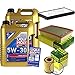 Produktbild QR-PARTS 69333593 Filter Set Inspektionspaket 10 Liter Liqui Moly Motoröl Longlife III 5W-30 MANN-FILTER Innenraumfilter Luftfilter Ölfilter