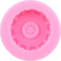 Vista 8 de Molde redondo para fondant, molde de silicona para rueda de camión, moldes de chocolate para decoración de pasteles, decoración de cupcakes, pasta