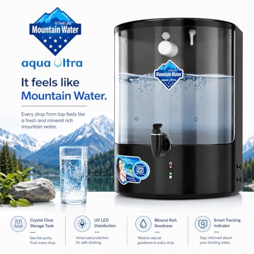 Image of Aquaultra Imperial 9L Water Purifier | TDS Meter & Yearly Replacement Filters | RO+UV+UF | B12-Mineral Water | 7 Stage | LED Alerts (Bundle : TDS Meter)