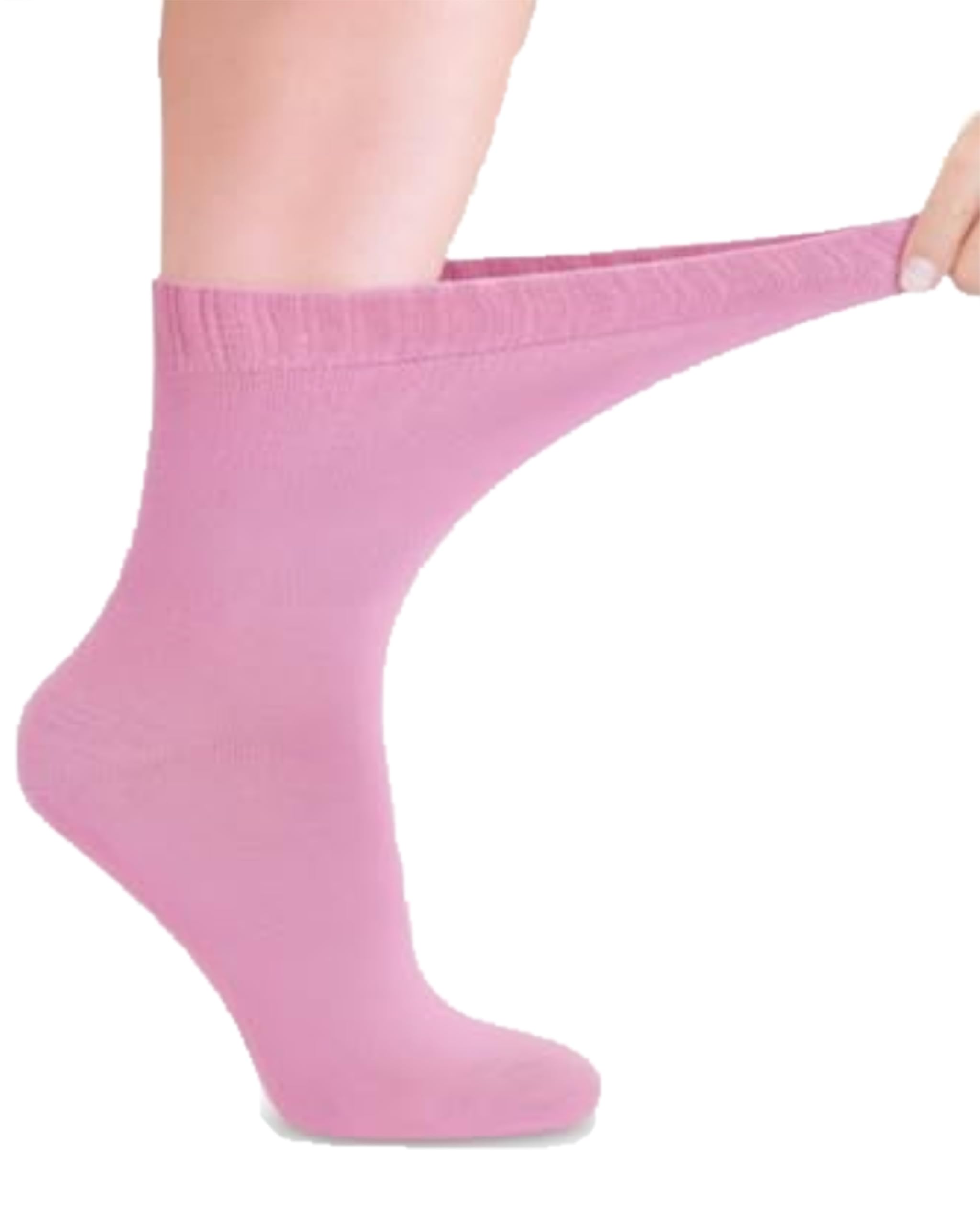 Fiera Besa Diabetiker Socken mit Lycra für Damen: Ohne Naht am Ansatz der Zehennägel; für Business und Freizeit; für Schwangere und Senioren geeignet; 4 Paar