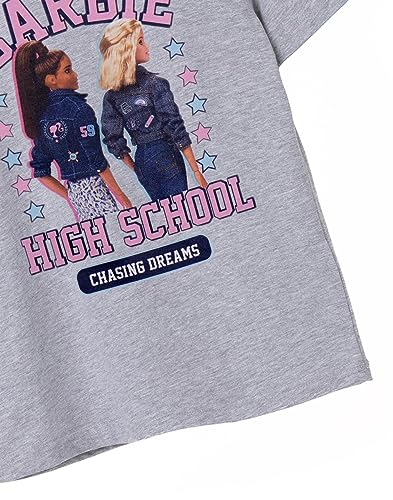 Barbie Girls Short Sleeve T-Shirt | Young Ladies There is Power in Kindness Grey Graphic Tee | Kids Stylish Fashion Top 5