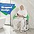 GreenChief Toilet Safety Frame 350lbs, Stand Alone Toilet Rails, Adjustable Handrails Fit Most Toilets, Medical Toilet Seat Frame for Elderly Handicap Disabled, 4 large Suction Cups