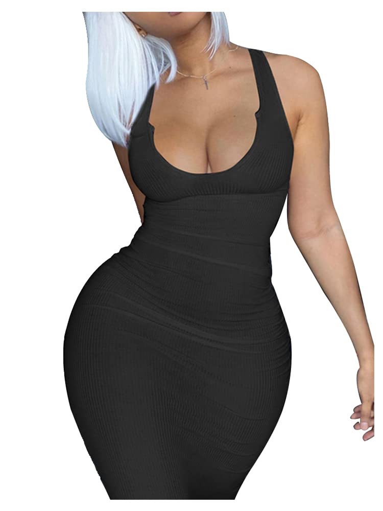 Mulisky Women's Sexy Bodycon Tank Dress
