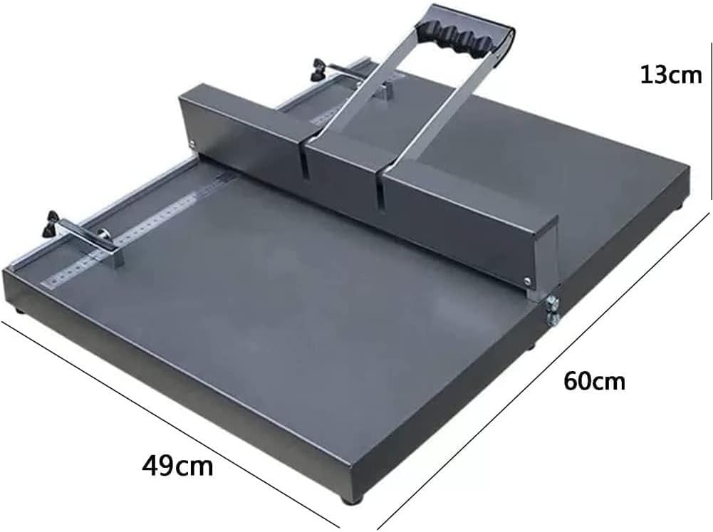 Heavy Duty Manual Paper Creasing Machine with Positioning Baffle, 0.8mm Depth, Ideal for Booklets, Greeting Cards, Crafting, Home Office & Professional Use