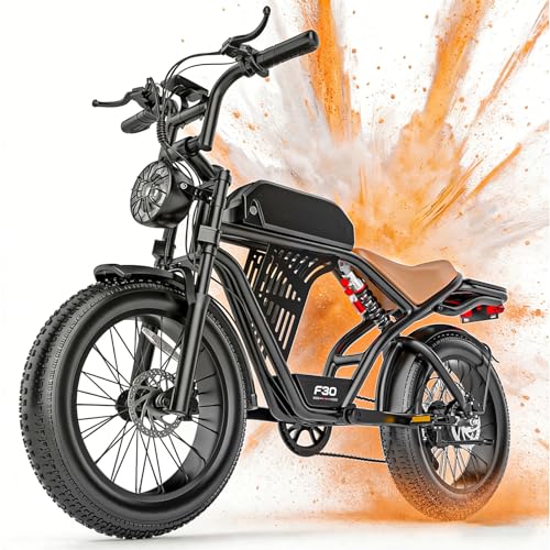 Misodo Electric Bike for Adults, Peak 2500W Motor, 32MPH &