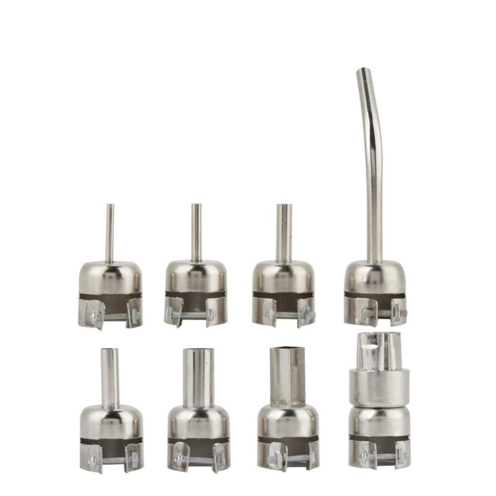 8Pcs Nozzles for 8858-I Hot Air Gun 650W LED Digital Display Adjustable Electric Heat Gun for Heat Shrink