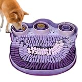 Snuffle Mat for Dogs - Interactive Sniff Mat & Slow Feeder for Dog Training, Stress Relief & Natural Foraging - Non-Slip, Portable, Durable - Purple