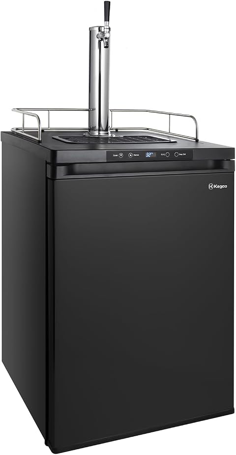 Kegco 3PK309B-1 Keg Dispenser, 1 Tap, Black