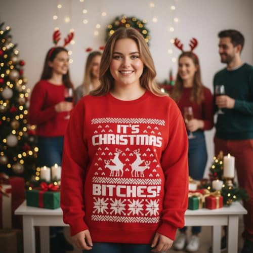 Tstars Christmas Sweatshirt Women Teen Girls Santa Claws Cat Flamingo | Soft Fleece Cat Santa Sweatshirt; Great For Christmas, Ugly Sweater Party, Festive Women Teen Girls Gift 3 Tstars Christmas Sweatshirt Women Teen Girls Santa Claws Cat Flamingo | Soft Fleece Cat Santa Sweatshirt; Great For Christmas, Ugly Sweater Party, Festive Women Teen Girls Gift - Image 4