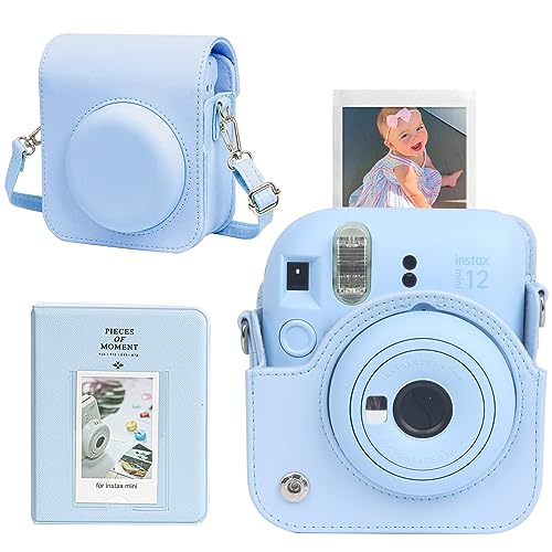 Funda para cámara Fujifilm Instax Mini 12 Azul Pastel