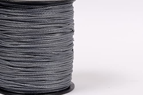 Image of 1mm Nylon Macrame Thread Cord /Dori for Art Craft & DIY Projects (100 MTR, Dark Grey)