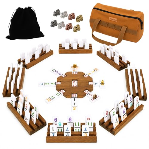 Mexican Train Dominoes Juego de Dominó para 8 Jugadores