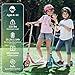 Electric Scooter for Kids Ages 6+, Bluetooth Music Speaker, 150w Hub Motor, Up to 10 mph, 60 mins Ride Time, Led Display, Colorful Lights, 4 Height Adjustable, Best Gift Ideas for Boys and Girls