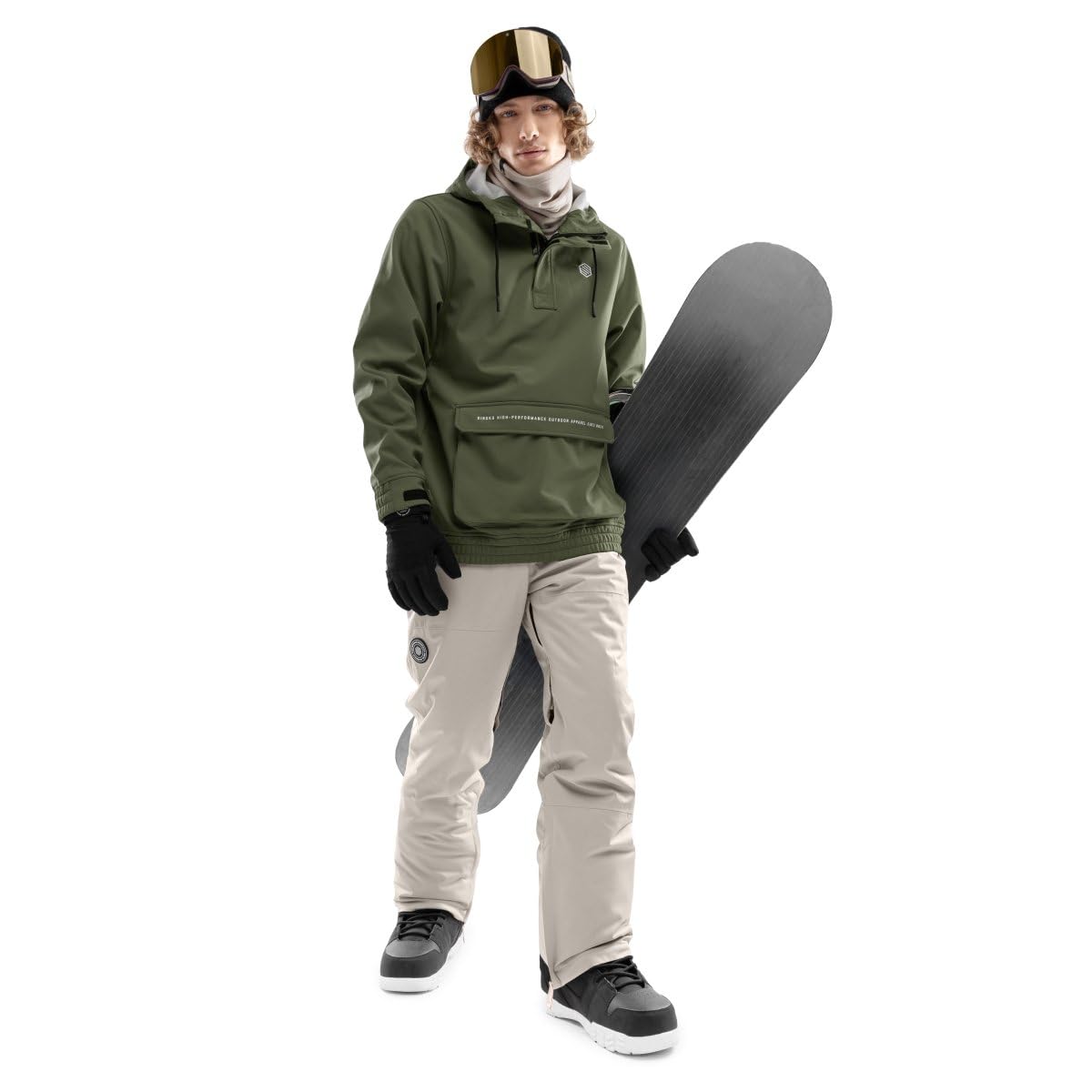 SIROKO - Veste de Snowboard avec Poche Kangourou W3 Robson