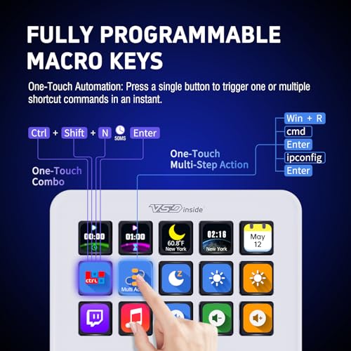 Stream Control Deck with LCD Keys