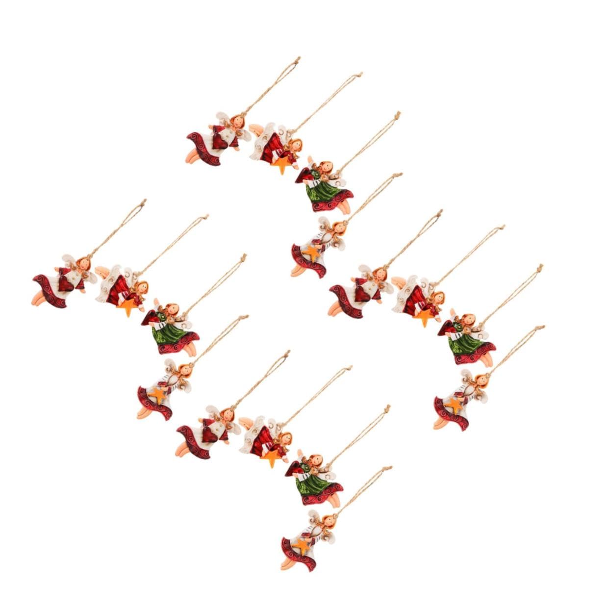 Cabilock 4 Set Ciondolo Angelo Di Natale Decorazioni Natalizie Addobbi Natalizi Ornamenti Natalizi Centrotavola Natalizi Ornamenti Per Albero Di Natale Decorazioni Angelo 4 pezzi * 4