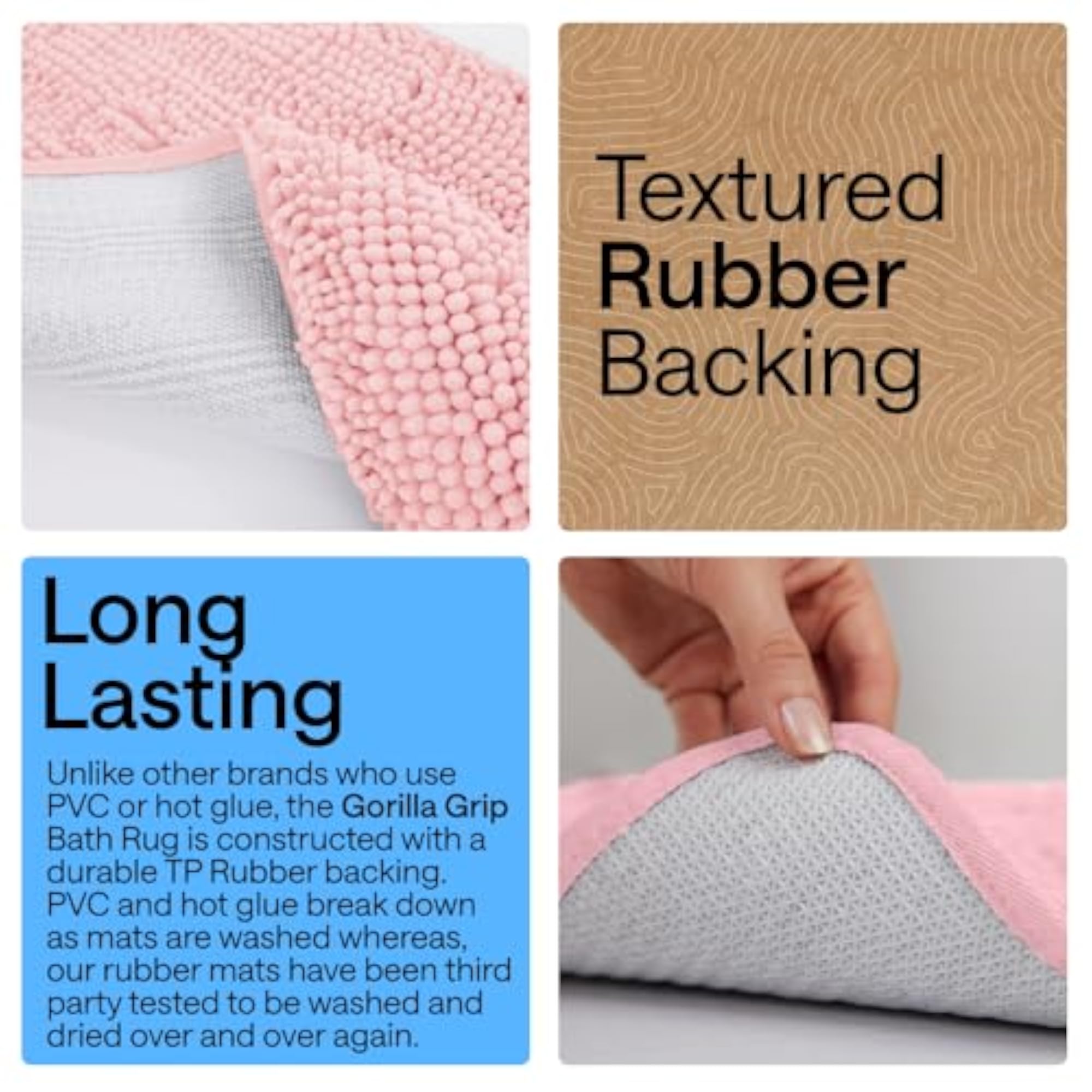 Shaggy Chenille 2 Piece Bath Rug Set