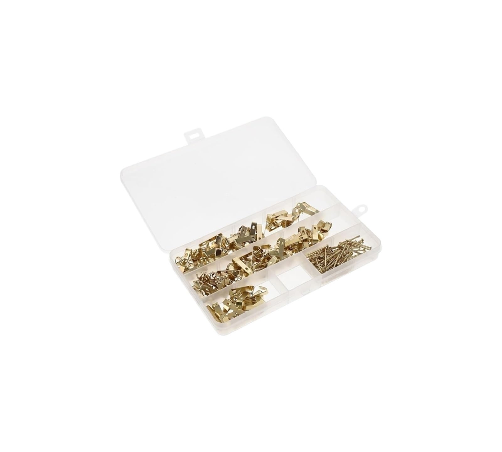 FGJsfhrDTU Picture Hanging Hooks, Golden Pack of 50 with Multiple Sizes for Wall Decor