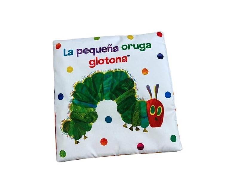 Portada de La Pequeña Oruga Glotona. Libro de Tela para Abrazar