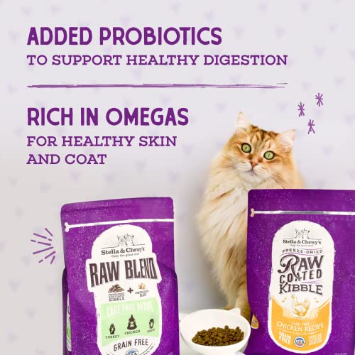 Stella & Chewy's Raw Coated Cat Food - High Protein, Grain-Free Kibble with Cage-Free Duck - Premium Digestive Support with Probiotics - Natural Small Kibble - Perfect For Picky Eaters - 2.5 lb Bag - image 7