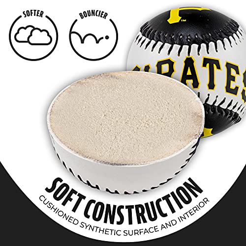 image for Franklin Sports Pittsburgh Pirates MLB Team Baseball - MLB Team Logo S