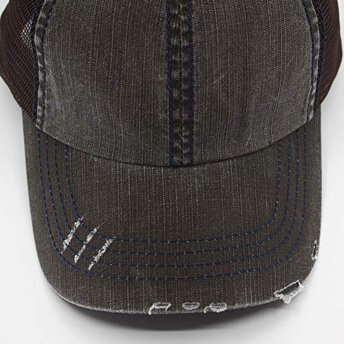 Image of The Vintage Year Washed Cotton Unstructured Soft Mesh Adjustable Trucker Baseball Cap