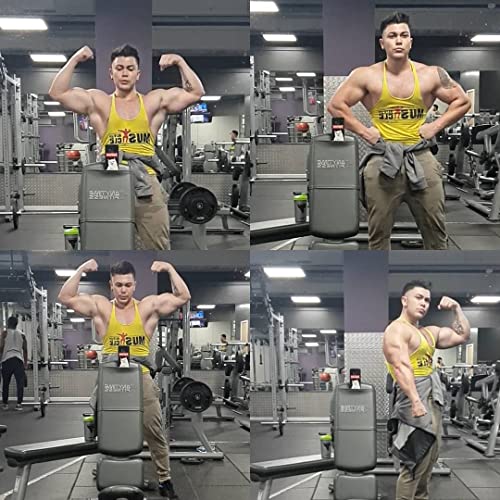 Heren Gym Bodybuilding Tank Top Stringer Vest Fitness Workout Sportkleding Katoen - Image 8