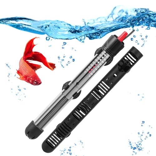 Ruikdly Aquarium Heizung, 200W 30-200L Aquarium Heizstab, Einstellbare Heizstab Aquarium Mit Saugnäpfen, Wasserdichter...