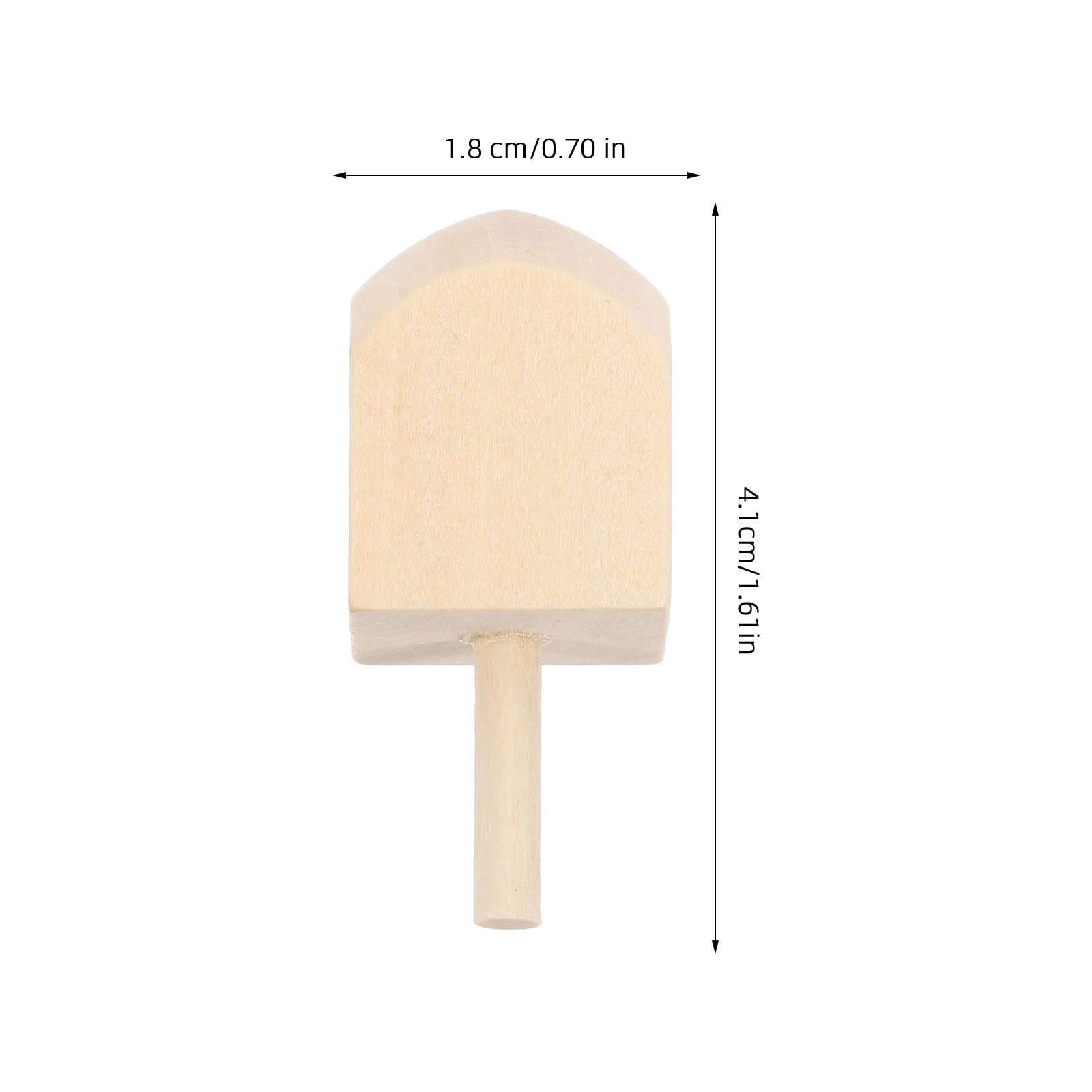 VOSAREA 10pcs Unfinished Dreidels for Hanukkah Blank Natural Tops for Crafts Family Party Supplies and Educational Fun Paint Your Own Dreidel Projects