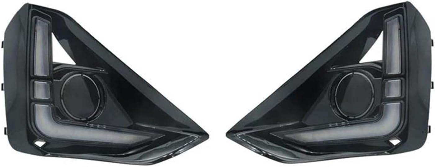 For Isuzu For D-Max 2023 2024 Dynamic Turn Signal Car DRL Daytime Running Light Fog Lamp White+Yellow Light-A38G Mirror Indicator Light