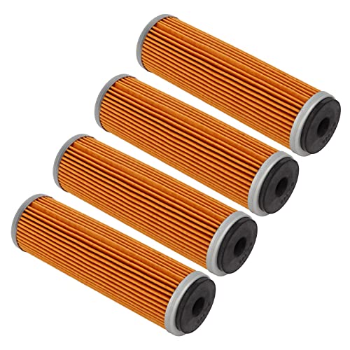 Aramox 4pcs Filtro de óleo, Filtro de óleo do Motor de Alto Fluxo de Substituição do Filtro de Combu