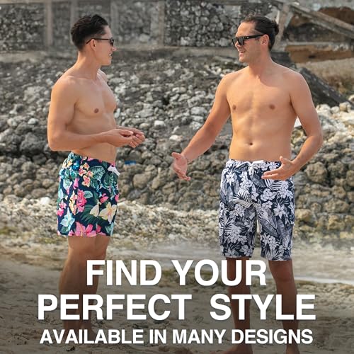 Image of Kanu Surf Men's Big Viper Extended Size Stripe Swim Trunk