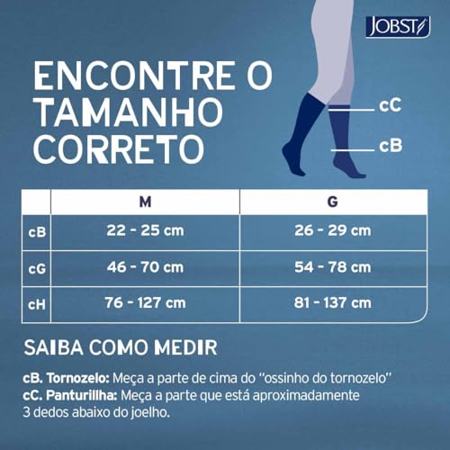 Image of JOBST 115482 Opaque Compression Stocking, Knee High, 20-30mmHg, Open Toe, Large, Natural