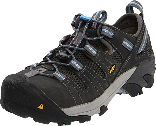 KEEN Utility Women's Atlanta Cool Low Steel Toe ESD Work Shoe, Gargoyle/Gargoyle, 8 Wide US