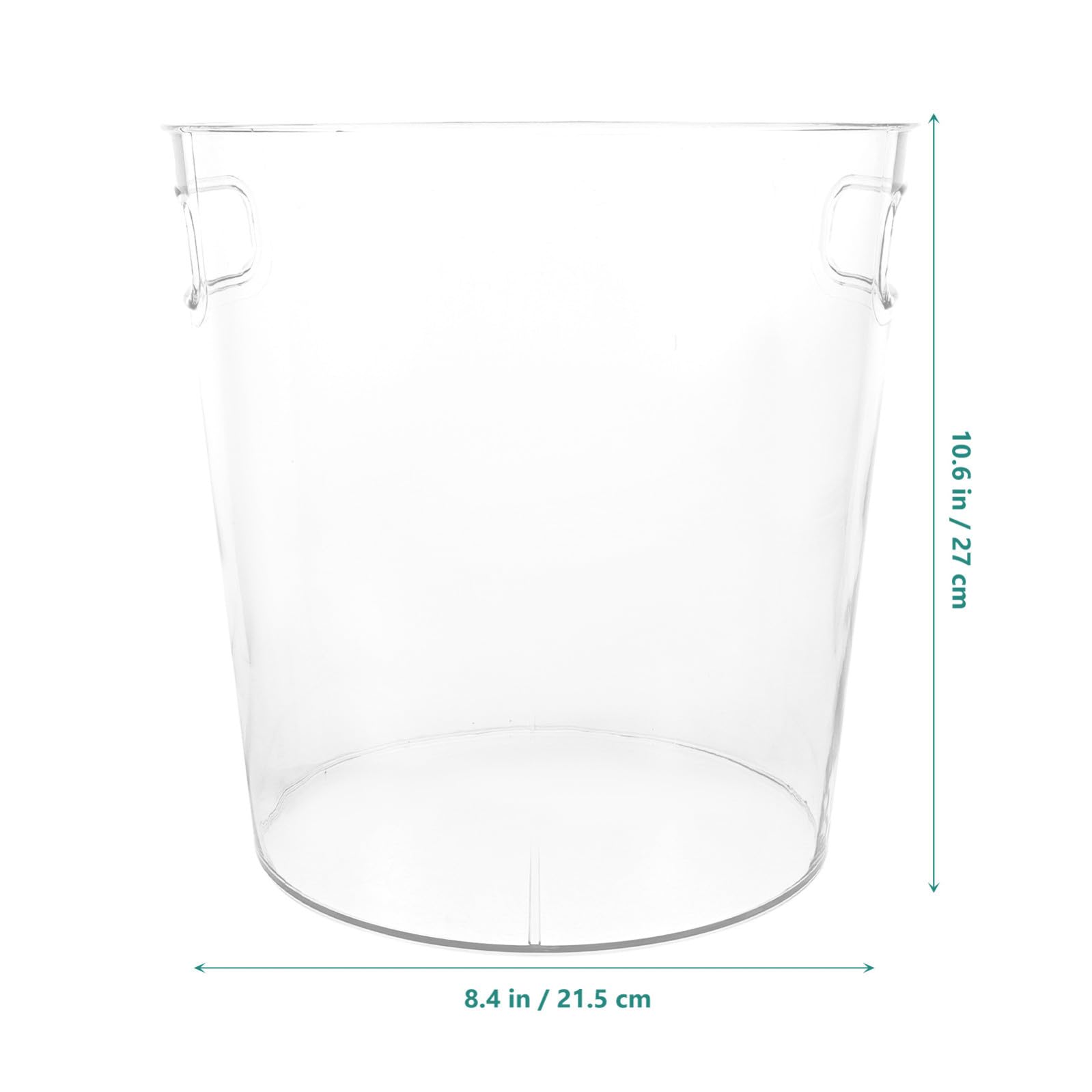 Sosoport Transparenter Acryl Blumenkorb mit Henkel für Blumenarrangements