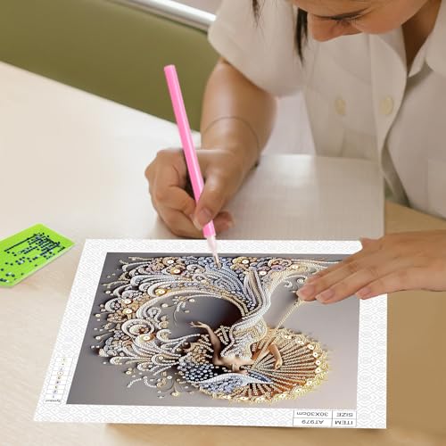 Image of AiYuanzsh 5D Special Shaped Diamond Painting Kit - Charming Goddess Design, Unique Crystal Rhinestone Diamond Art Set for Beginners and Adults, Perfect for Home Wall Decor and Holiday Gifts