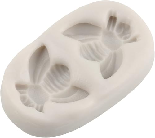 Miniatura 8 de Sijiangmold Bumble Bee - Moldes de silicona para fondant para cupcakes, decoración de pasteles, pasta de goma de mascar de polímero de caramelo