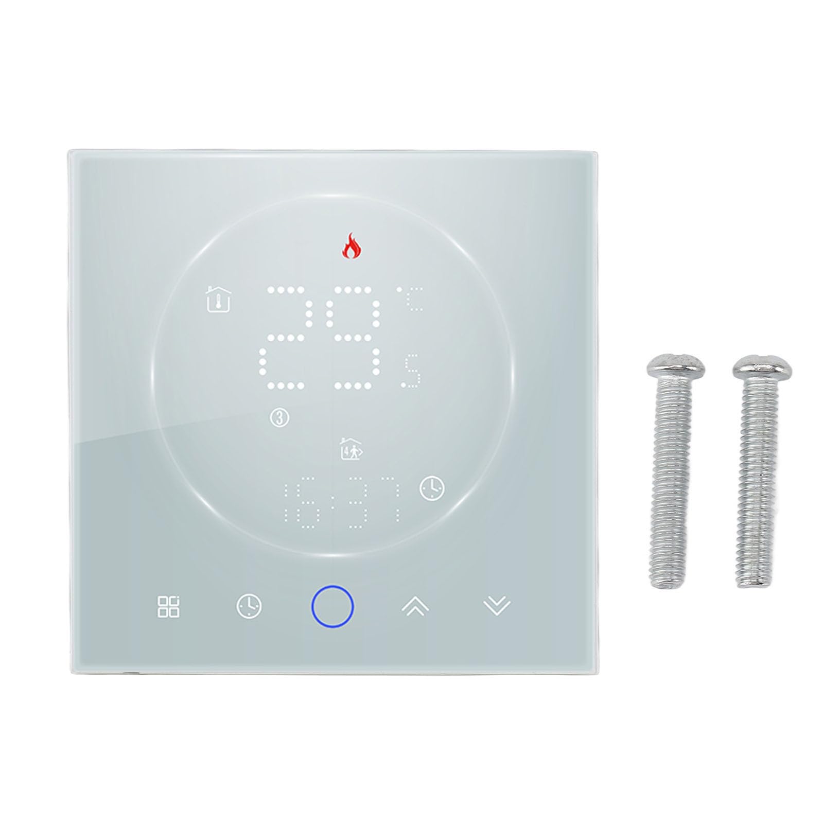 Eujgoov Inteligentny Termostat Programowalny Termostat z Ekranem LED PC