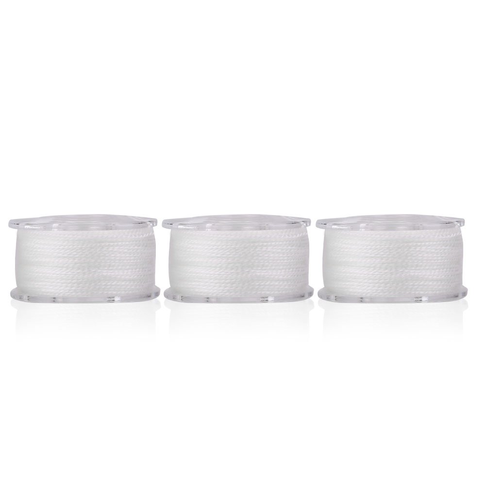 Cadena de Cebo, 3 unidades 20m Soluble en Agua Línea de Cebo PVA para Pesca Deportiva Río Lago Mar