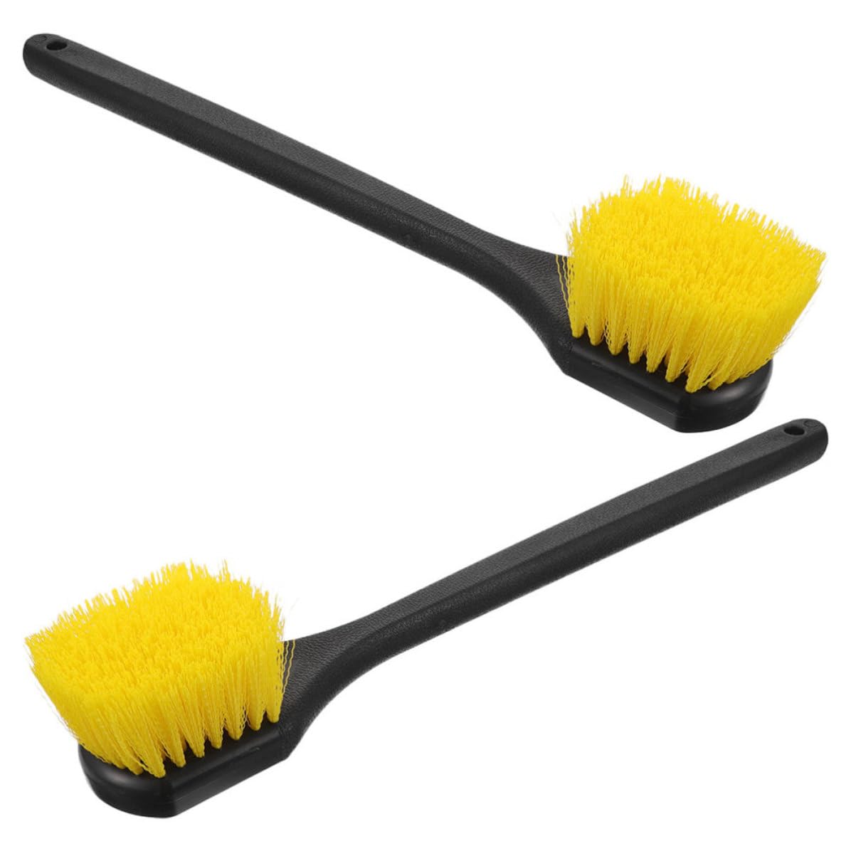 2 Pezzi Spazzola per Pneumatici Auto Manico in Plastica per Pulizia Ruote e Pneumatici, Strumento Versatile per Lavaggio Auto e Detailing Professionale