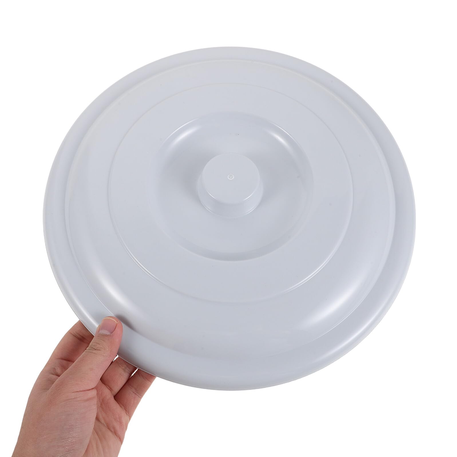 Zestaw 10 niebieskich plastikowych pokrywek na śmieci o średnicy 33 cm, trwałe i hermetyczne osłony do pojemników na śmieci do kuchni i na zewnątrz, zamiennik pojemników na śmieci