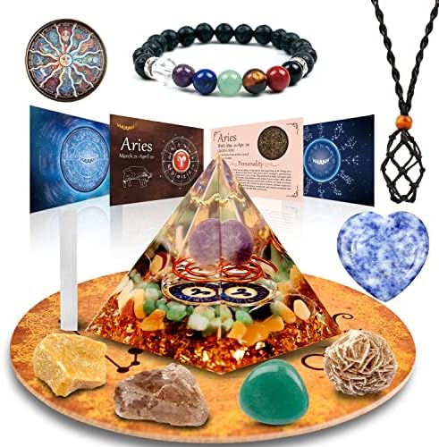 Horóscopo Orgone Pirámide Aries Set de Regalo
