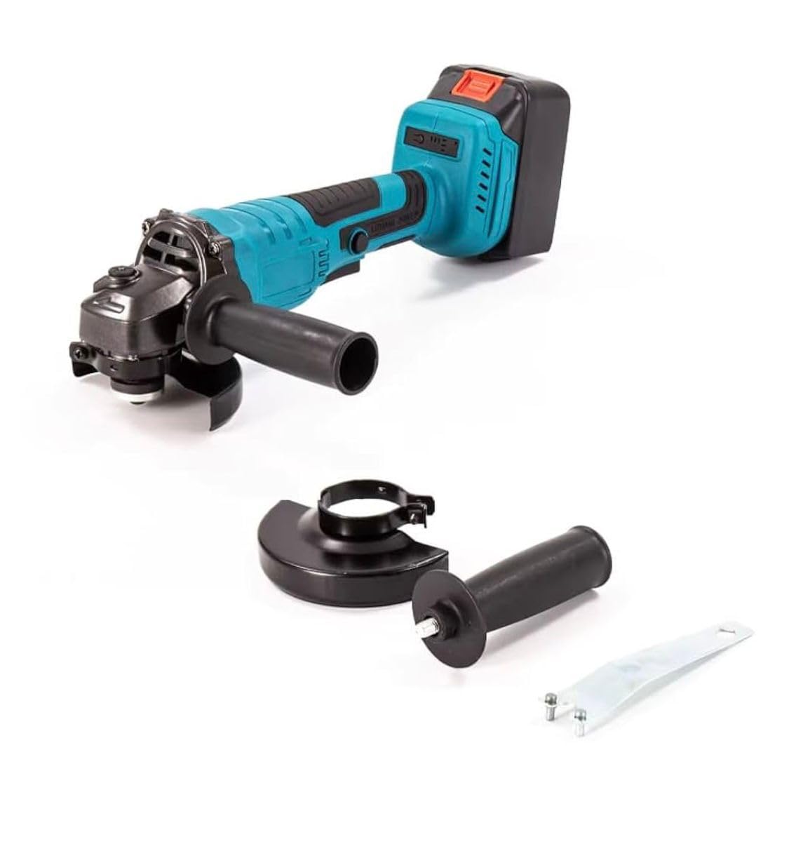 Smerigliatrice Angolare a Batteria 125mm 1580W Brushless – 24V 3000mAh ×2, 3 Velocità 12000RPM, Valigetta, Caricatore e Accessori – Ideale per Taglio e Molatura – Viemylu®