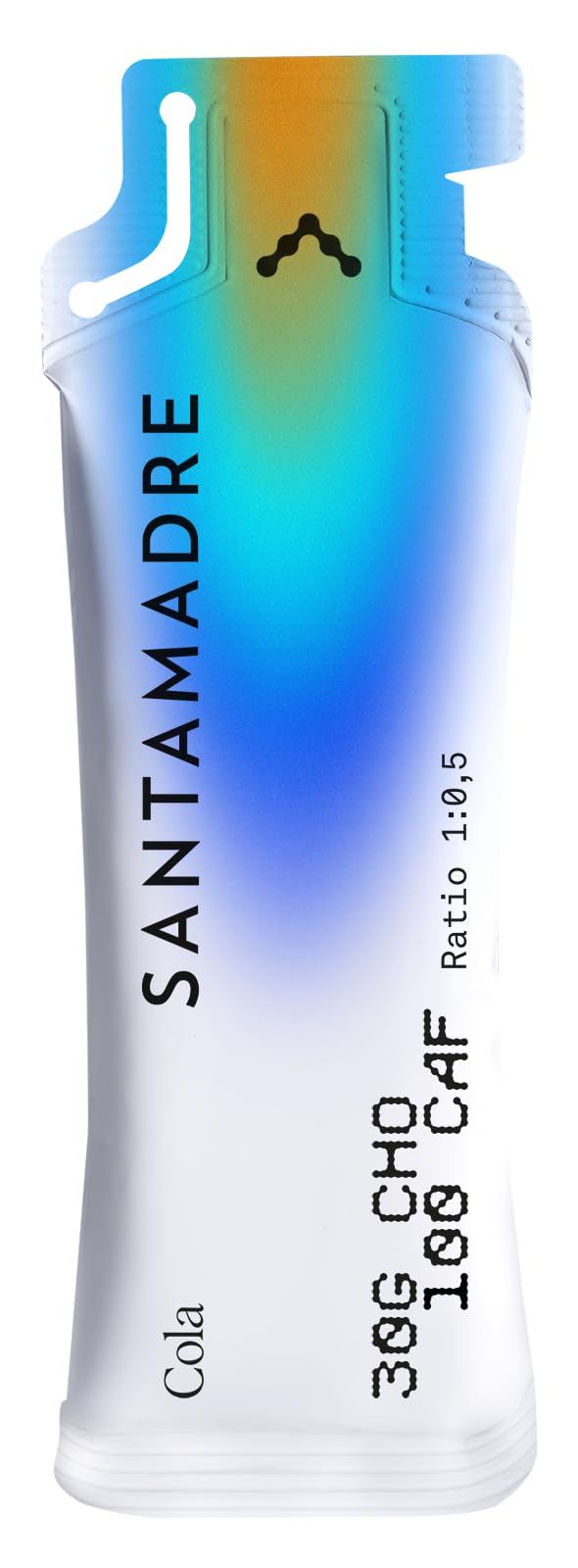 SANTA MADRE | Gel Energético con cafeína | Pack 9 unidades | 30CHO 100 CAF | Sabores variados: 3 orange, 3 strawberry, 3 cola | energy Gel | Tamaño 9x60g | Liquid Gel